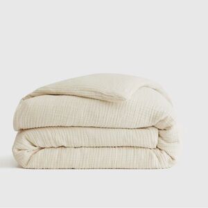 NWT QUINCE Organic Airy Gauze Duvet Cover King/Cal King Undyed 5234